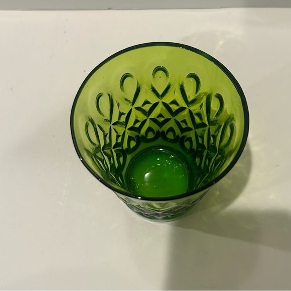 Set of 4 Zrike Glasses Teardrop Pressed Glass - Picture 4 of 6